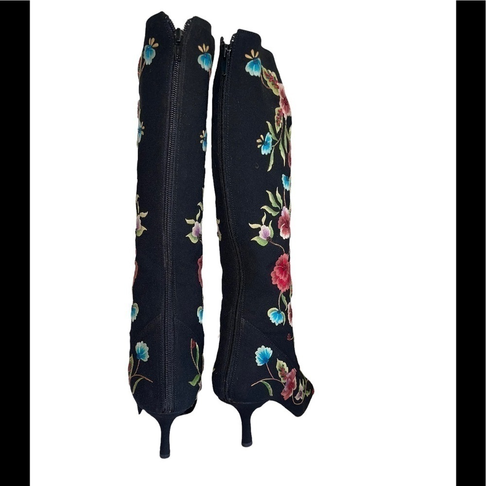 SXS Floral Boots style S-83 with dust cover, no box. Size 36.5 (US Size 6) - Picture 8 of 12